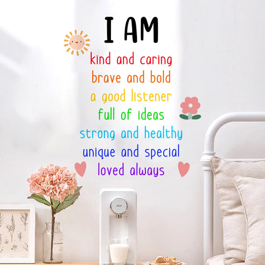 Inspirational Affirmations Wall Decals For Kids Room Decor