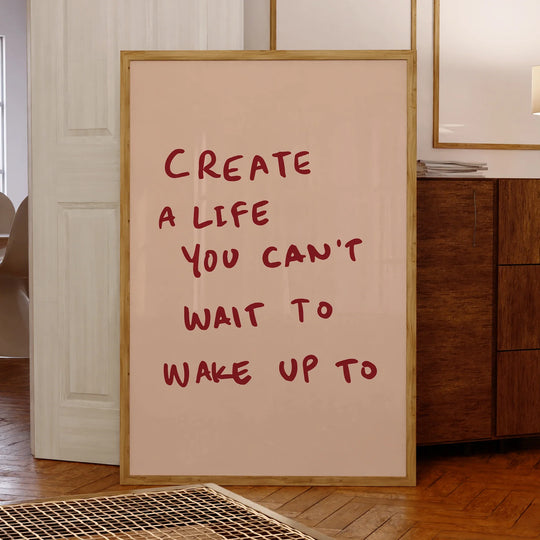 Inspirational Motivational Quote Typographic Canvas Wall Art