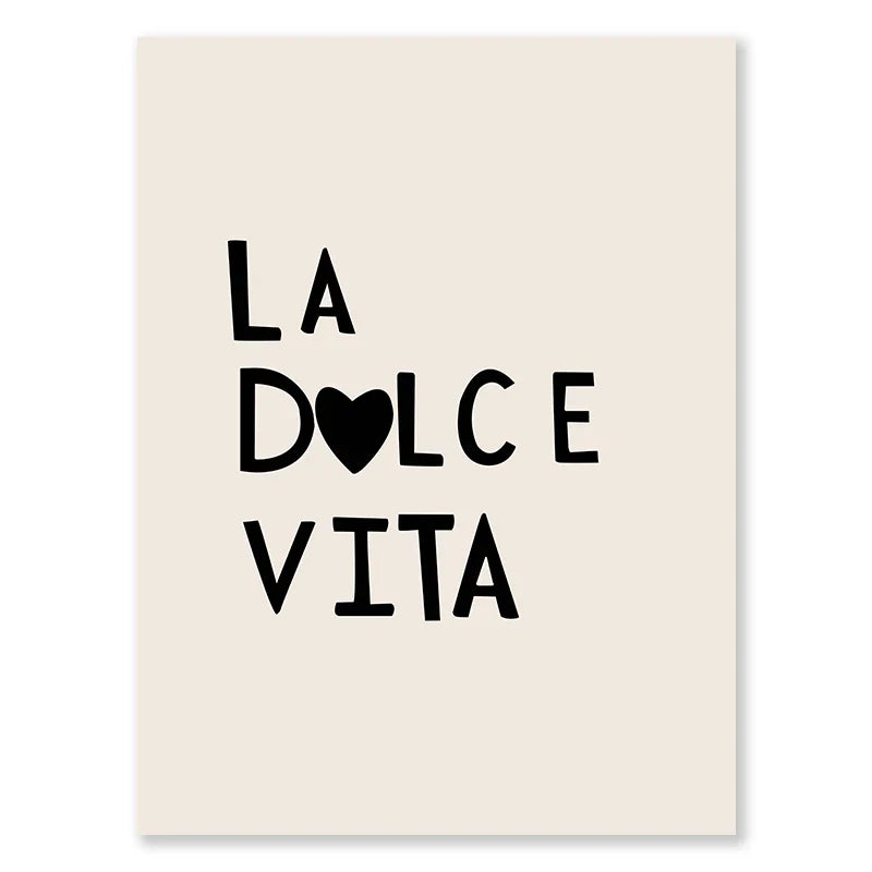 Kitchen Cooking Love Quotes Typographic Canvas Wall Art