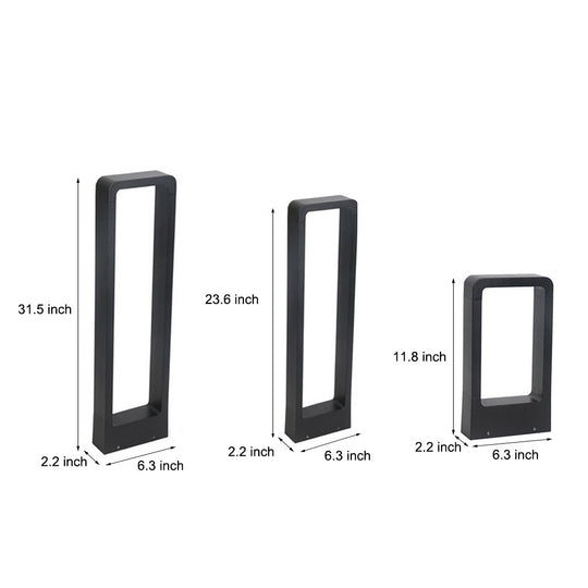 Rectangular COB LED Outdoor Path Lights Minimalist Durable &amp; Waterproof