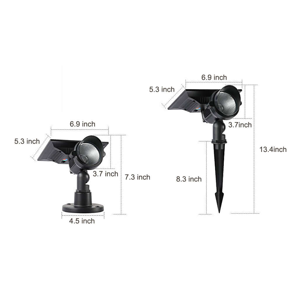 Outdoor Solar Spot Lights Adjustable and Solar-Powered Tree Lighting