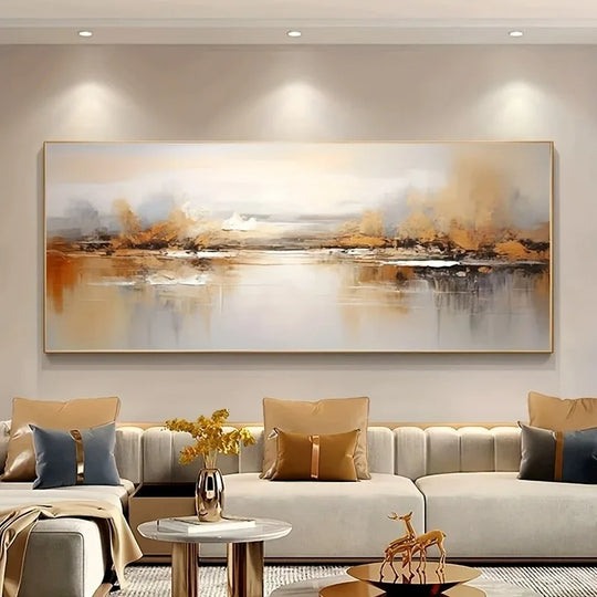 Large Format Abstract Landscape Canvas Wall Art