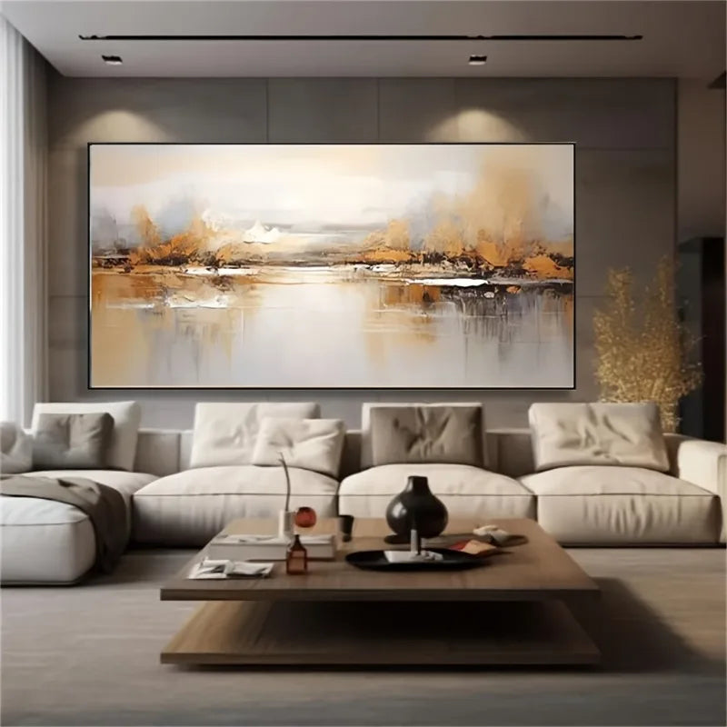 Large Format Abstract Landscape Canvas Wall Art