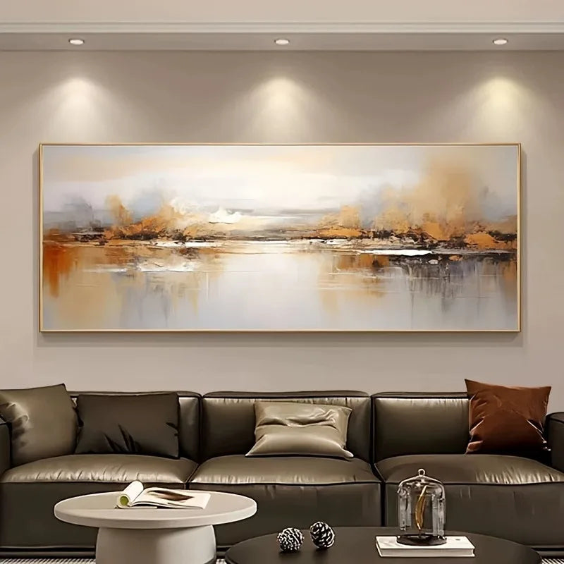 Large Format Abstract Landscape Canvas Wall Art