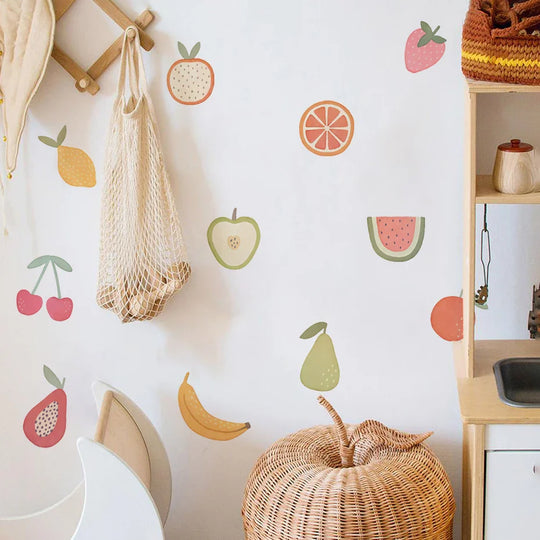 Lemon Cherry Fruit Wall Decals For Kids Room And Kitchen