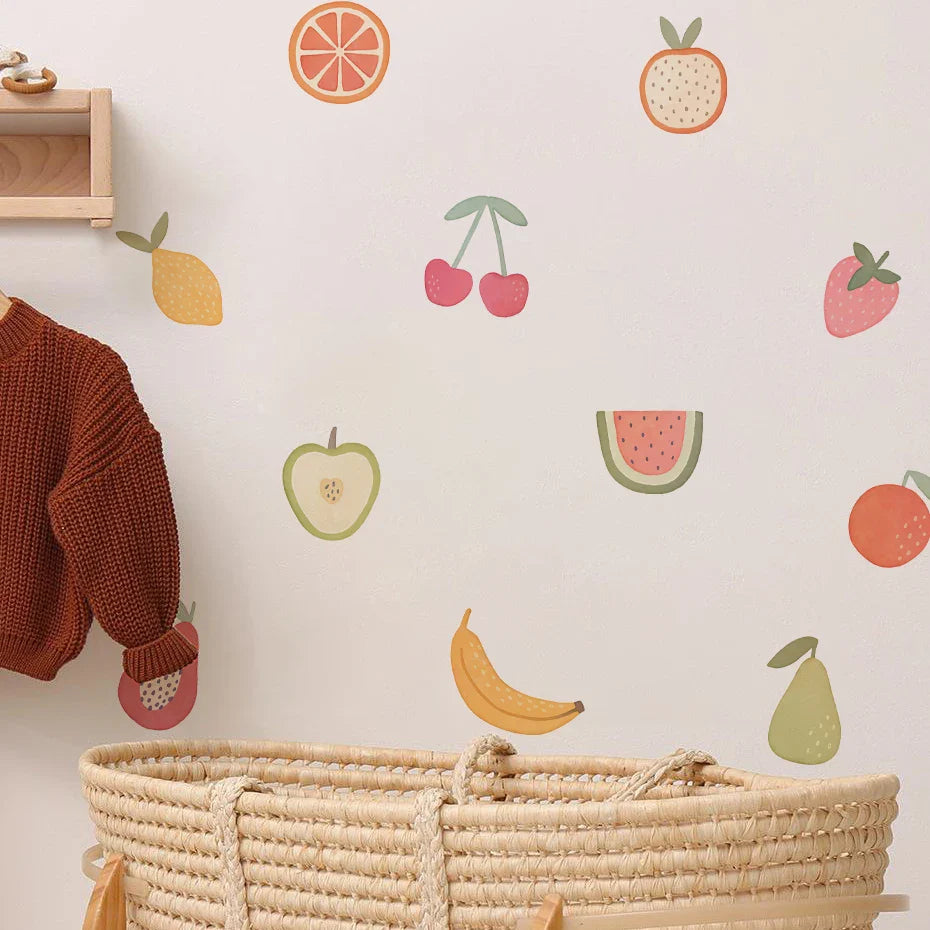 Lemon Cherry Fruit Wall Decals For Kids Room And Kitchen