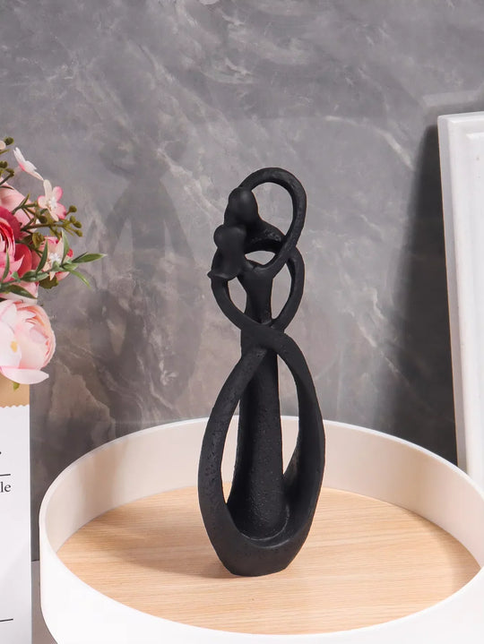 Lovers Embrace Abstract Resin Figurine Table Decor