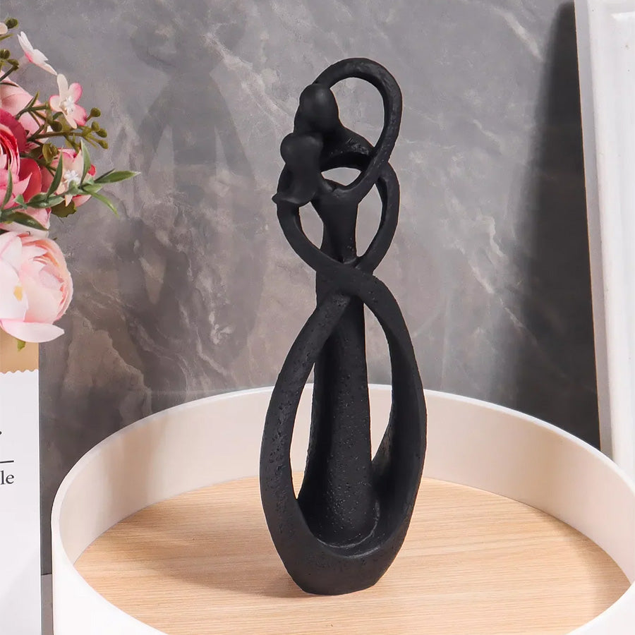 Lovers Embrace Abstract Resin Figurine Table Decor