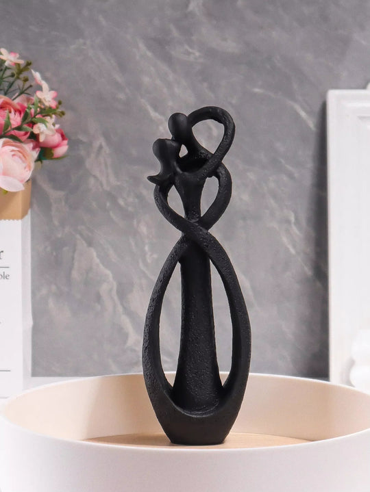 Lovers Embrace Abstract Resin Figurine Table Decor