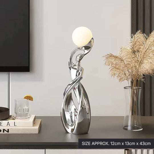 Luminous Moon Lady Abstract Figurine Table Decor