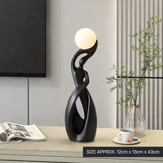 Luminous Moon Lady Abstract Figurine Table Decor