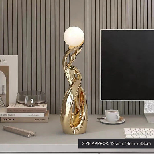 Luminous Moon Lady Abstract Figurine Table Decor
