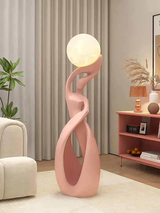 Luminous Moon Lady Abstract Figurine Table Decor