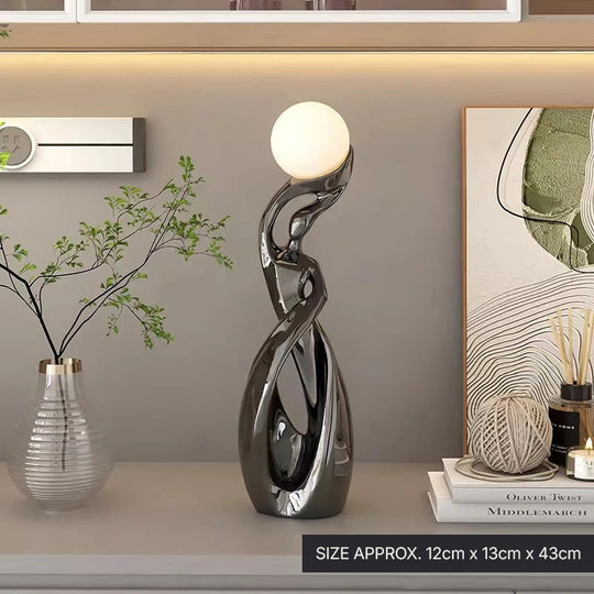 Luminous Moon Lady Abstract Figurine Table Decor