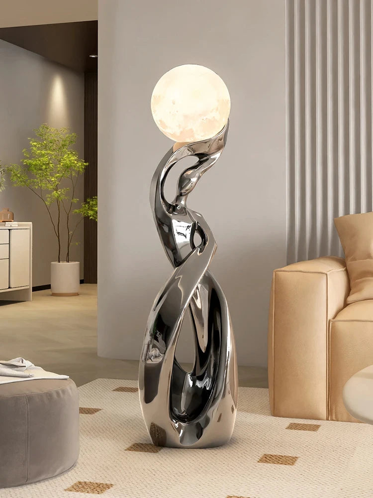 Luminous Moon Lady Abstract Figurine Table Decor