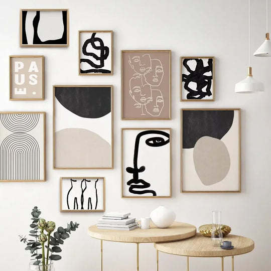 Minimalist Abstract Gallery Canvas Wall Art Print
