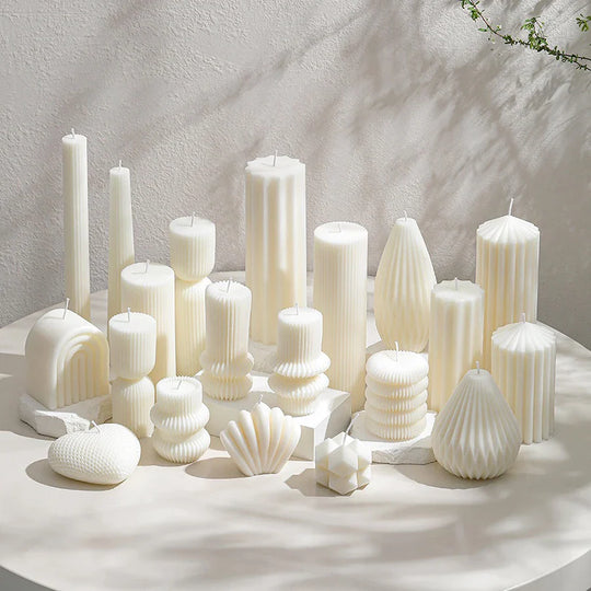 Minimalist Nordic Smokeless Neutral Tone Decorative Candles