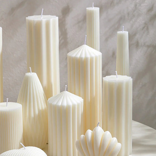 Minimalist Nordic Smokeless Neutral Tone Decorative Candles