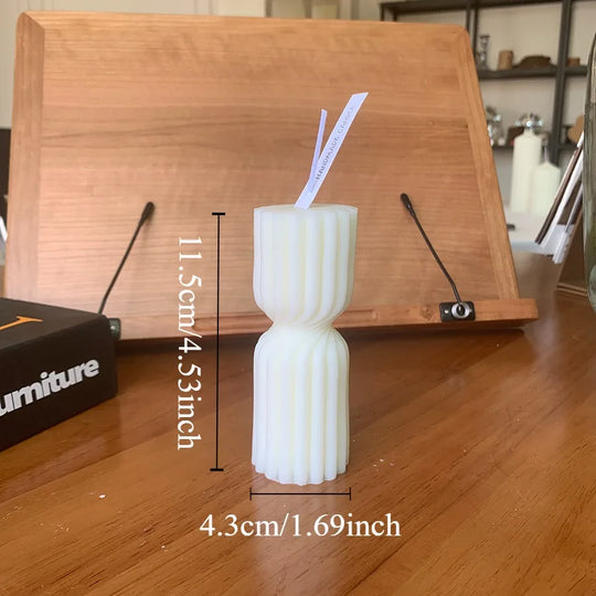 Minimalist Nordic Smokeless Neutral Tone Decorative Candles