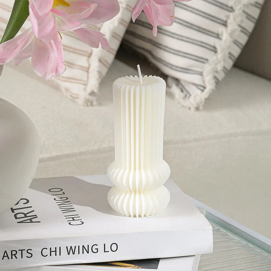 Minimalist Nordic Smokeless Neutral Tone Decorative Candles