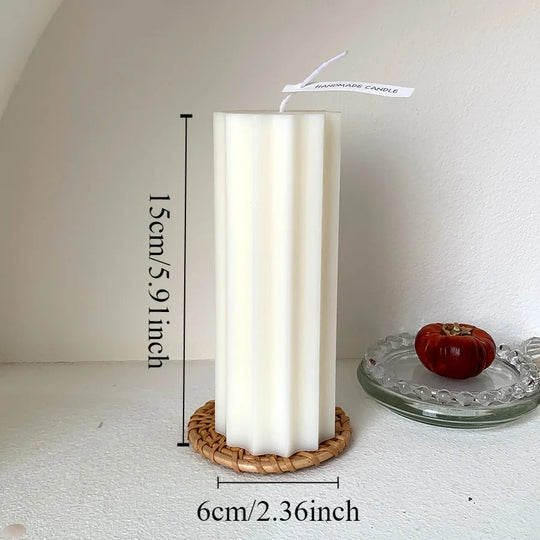 Minimalist Nordic Smokeless Neutral Tone Decorative Candles