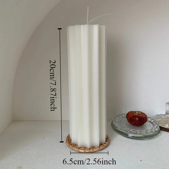 Minimalist Nordic Smokeless Neutral Tone Decorative Candles
