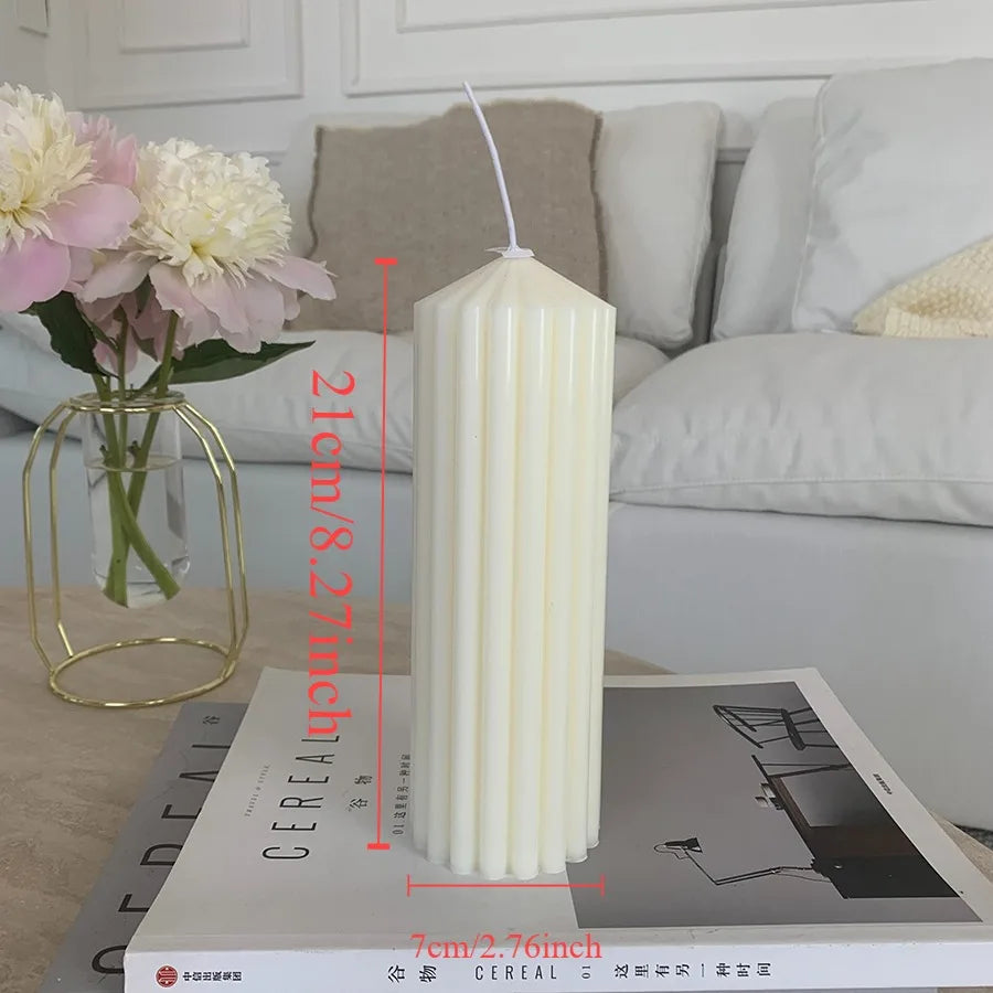 Minimalist Nordic Smokeless Neutral Tone Decorative Candles