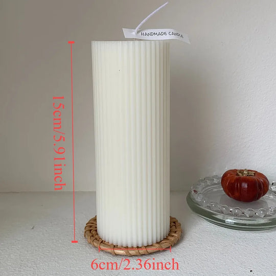 Minimalist Nordic Smokeless Neutral Tone Decorative Candles