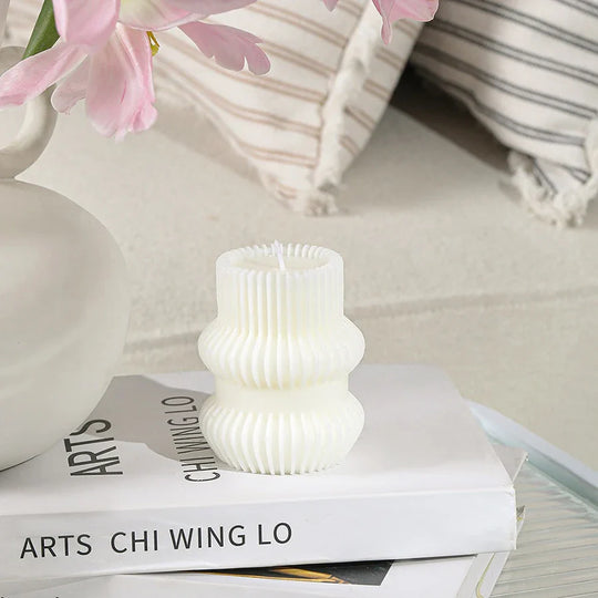 Minimalist Nordic Smokeless Neutral Tone Decorative Candles