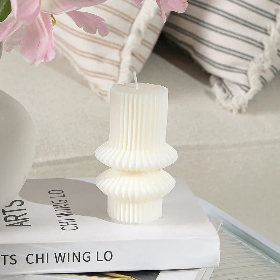 Minimalist Nordic Smokeless Neutral Tone Decorative Candles