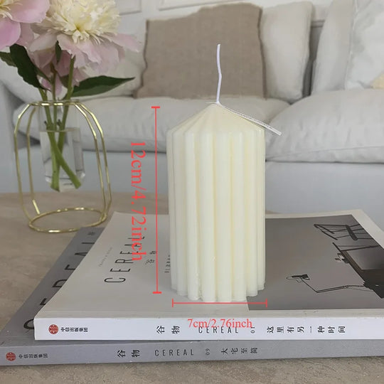 Minimalist Nordic Smokeless Neutral Tone Decorative Candles