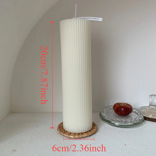 Minimalist Nordic Smokeless Neutral Tone Decorative Candles