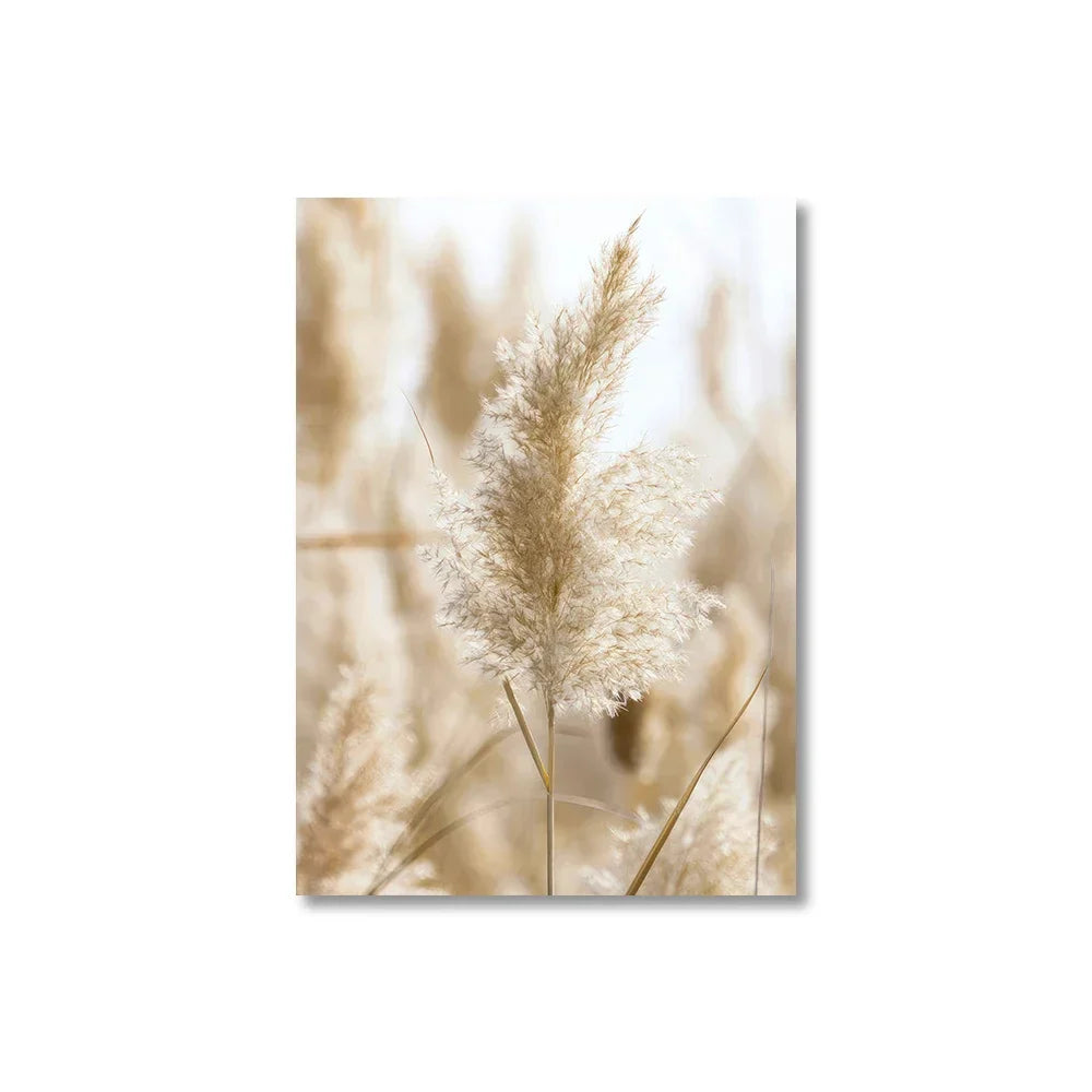 Minimalist Lake Pier Coastal Canvas Wall Art Unframed
