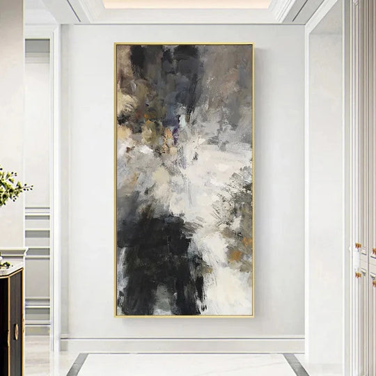 Urban Abstract Wall Art Neutral Colors Canvas Print