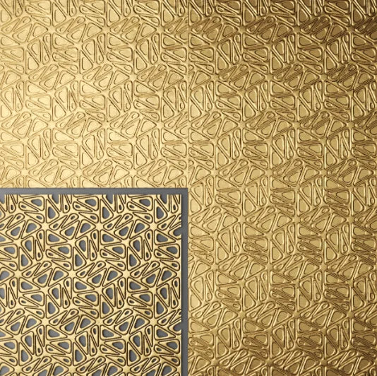 Black Golden Abstract Geometric Square Canvas Wall Art