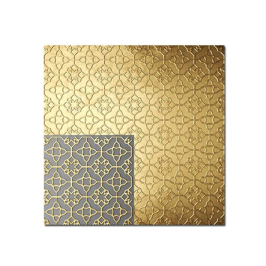 Abstract Black Golden Geometric Square Canvas Wall Art