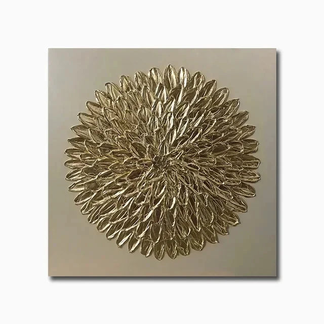 Black Golden Abstract Geometric Canvas Wall Art