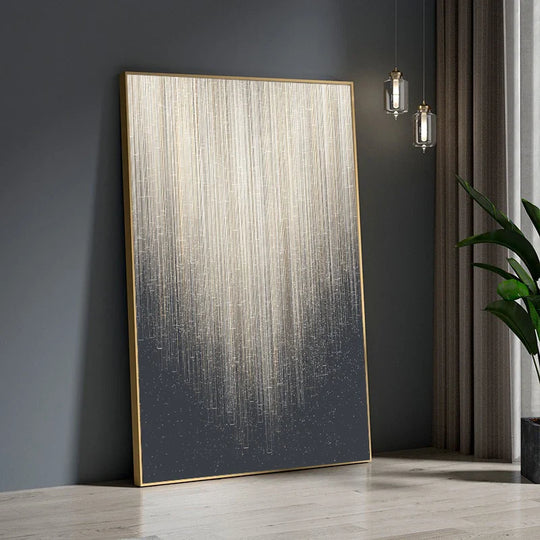 Modern Aesthetics Metal Line Art Canvas Wall Art
