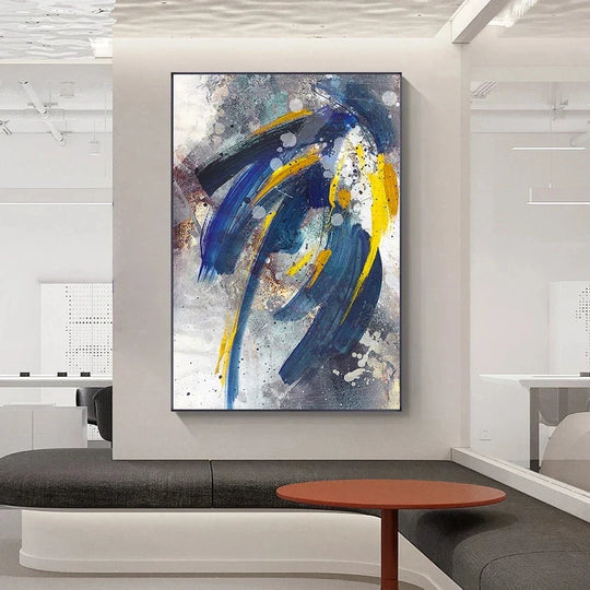 Modern Graffiti Color Splash Abstract Canvas Wall Art