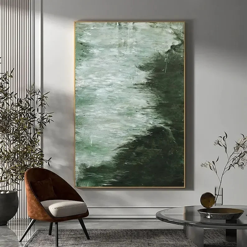 Neutral Tone Contemporary Abstract Canvas Wall Art
