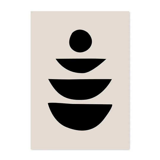 Neutral Tones Minimalist Abstract Canvas Wall Art