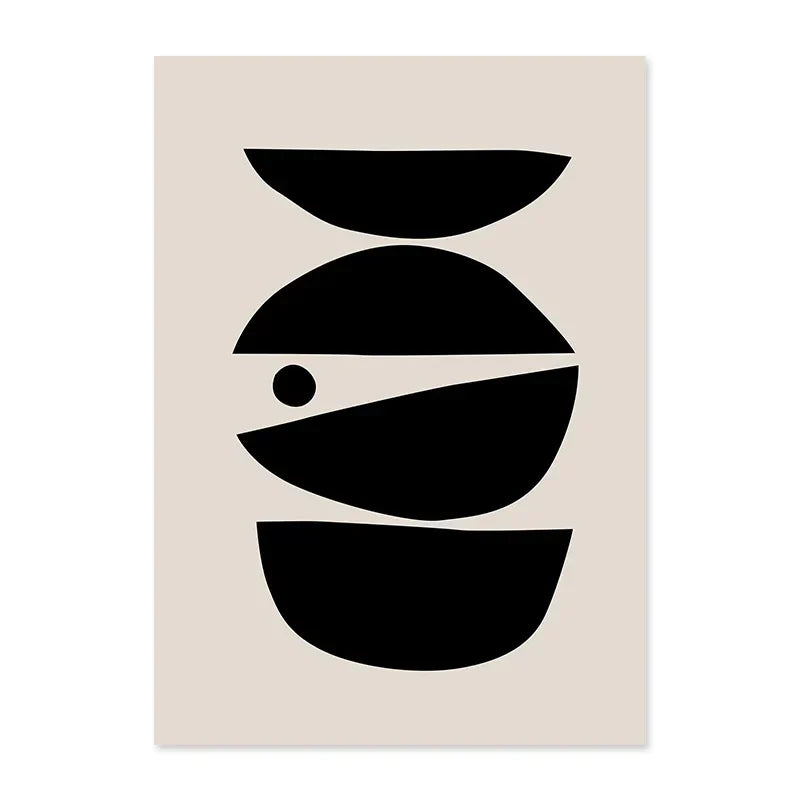 Neutral Tones Minimalist Abstract Canvas Wall Art