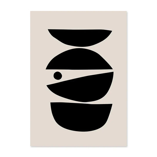 Neutral Tones Minimalist Abstract Canvas Wall Art