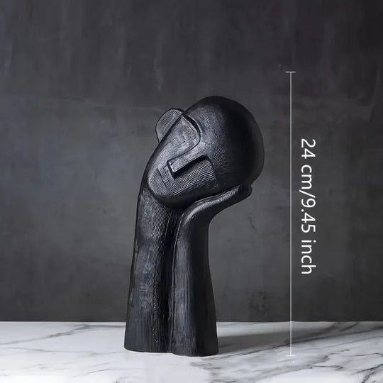 Nordic Abstract Contemplation Portrait Figurine Decor