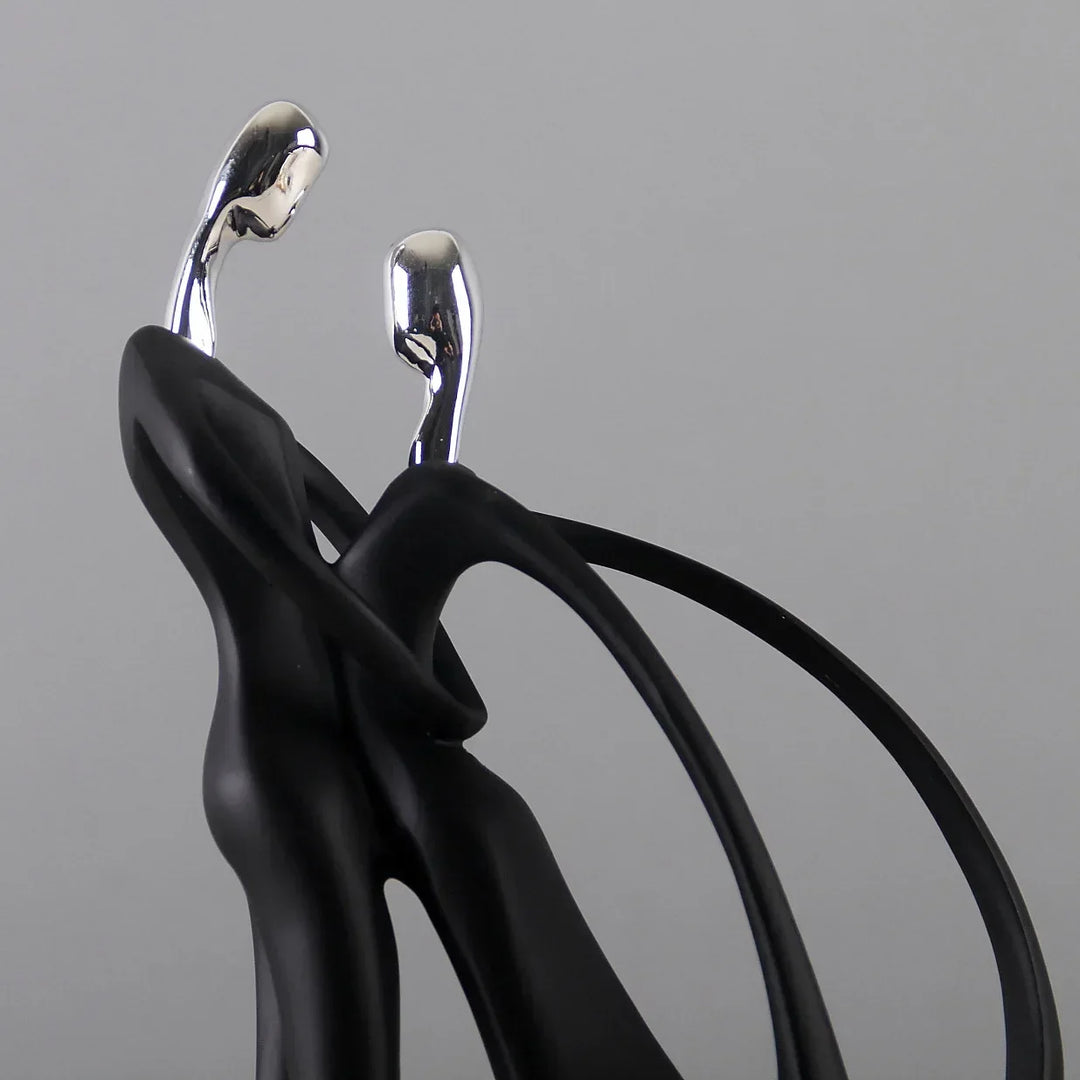 Abstract Dancers Resin Figurine Contemporary Decor