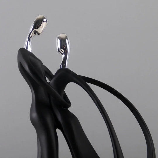 Abstract Dancers Resin Figurine Contemporary Decor
