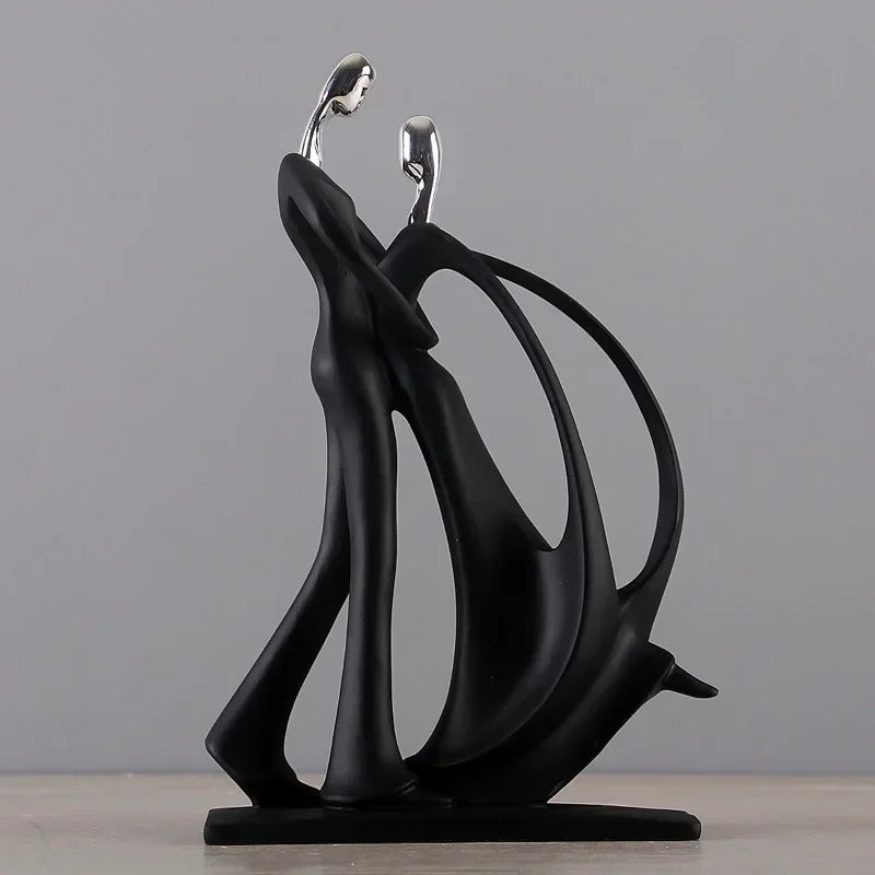 Abstract Dancers Resin Figurine Contemporary Decor