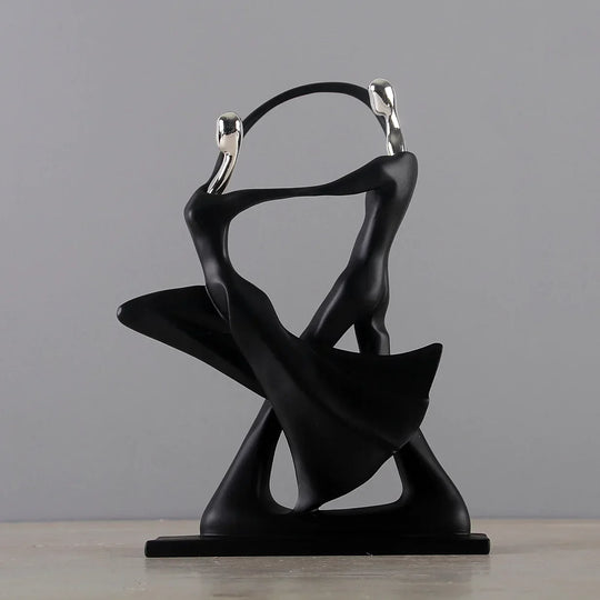 Abstract Dancers Resin Figurine Contemporary Decor