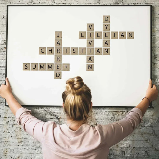 Personalized Family Names Canvas Wall Art