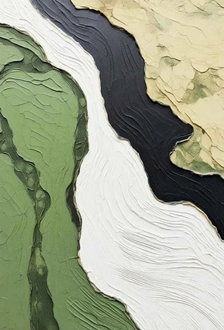 Large Format Abstract Flowing Textural Wall Art Canvas Print